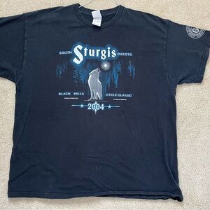 Vintage Size 2XL Sturgis Black Graphic T-Shirt